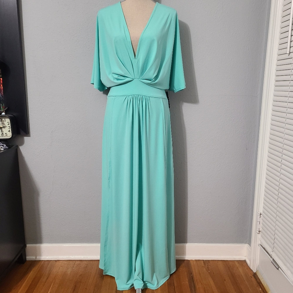 Boston Proper Turquoise Maxi Dress